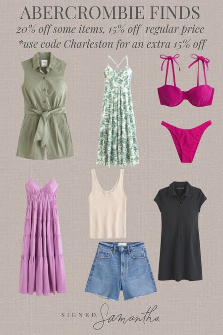 Abercrombie finds. Summer outfits. Summer dresses. Vacation dresses. Swimsuit   

#LTKSpringSale #LTKsalealert #LTKfindsunder100