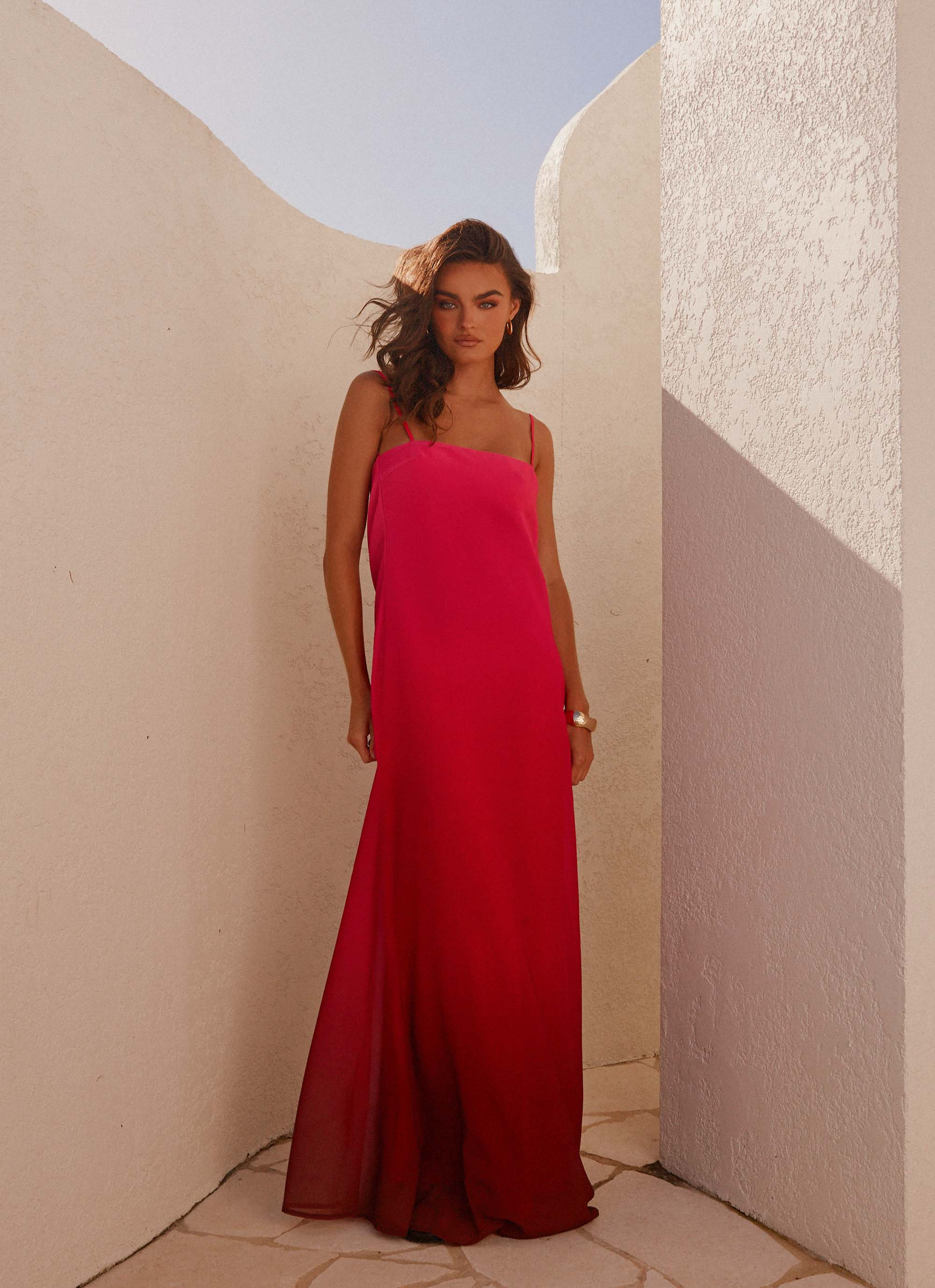 Marianne Maxi Dress - Fuchsia Gradient | Peppermayo (Global)