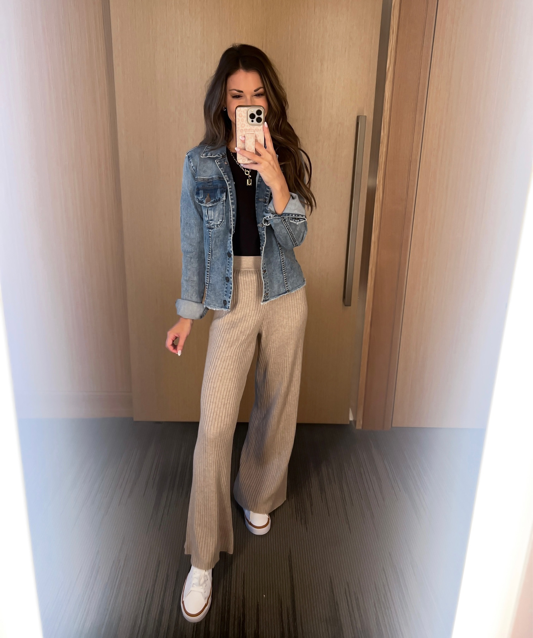 Ribbed sweater pants on sale!//xxs//5’1//tee//xs//size up if between or like looser//denim jacket//20% off w/code FANDF//xs//

#LTKsalealert #LTKshoecrush #LTKunder50