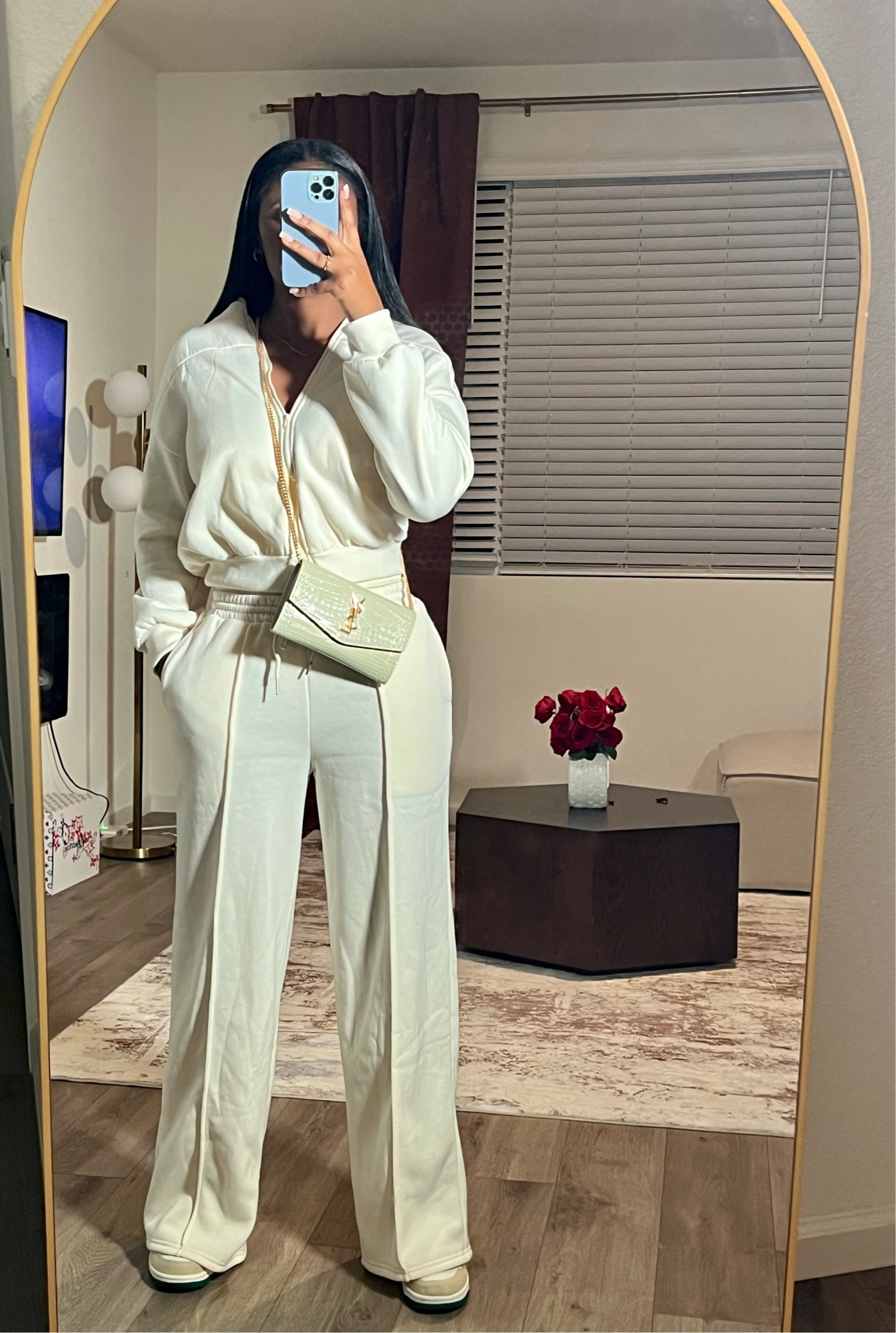 Cute & Comfortable OOTD 
SHEIN 2 piece set | Nike Dunks | OQQ Bodysuit | Ysl Wallet On Chain Bag 🤍


SHEIN | 2 piece set | women’s clothing | affordable fashion | monochromatic outfit | ootd | airport outfit | comfortable outfit | wide leg pants set | Nike dunks | 

#LTKTravel #LTKShoeCrush #LTKFindsUnder50