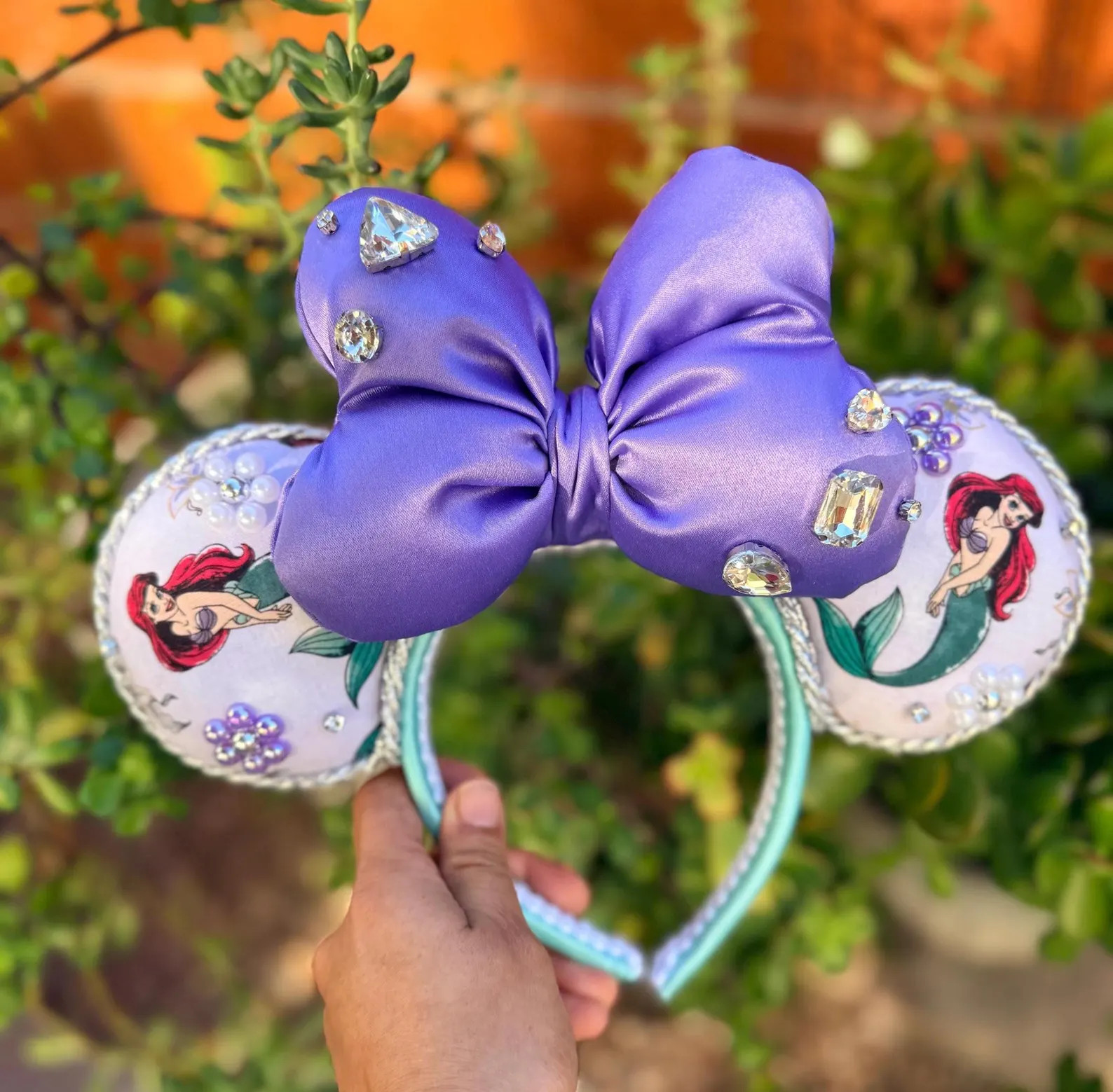 Princess Ariel Minnie Ears - Etsy | Etsy (Global)