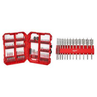 Shockwave Impact-Duty Alloy Steel Drill and Screw Driver Bit Set with High Speed Wood Spade Bit Set (87-Piece) | The Home Depot