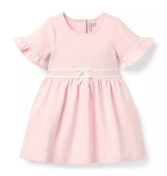 Ruffle Cuff Ponte Dress | Janie and Jack