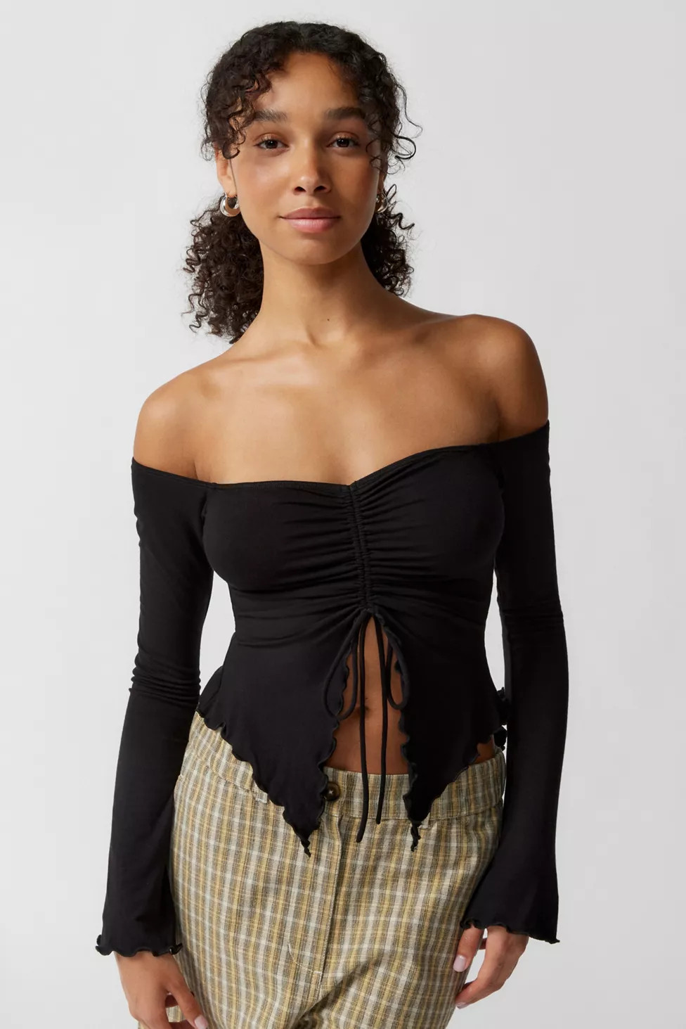 UO Cadence Cinched Flyaway Top | Urban Outfitters (US and RoW)