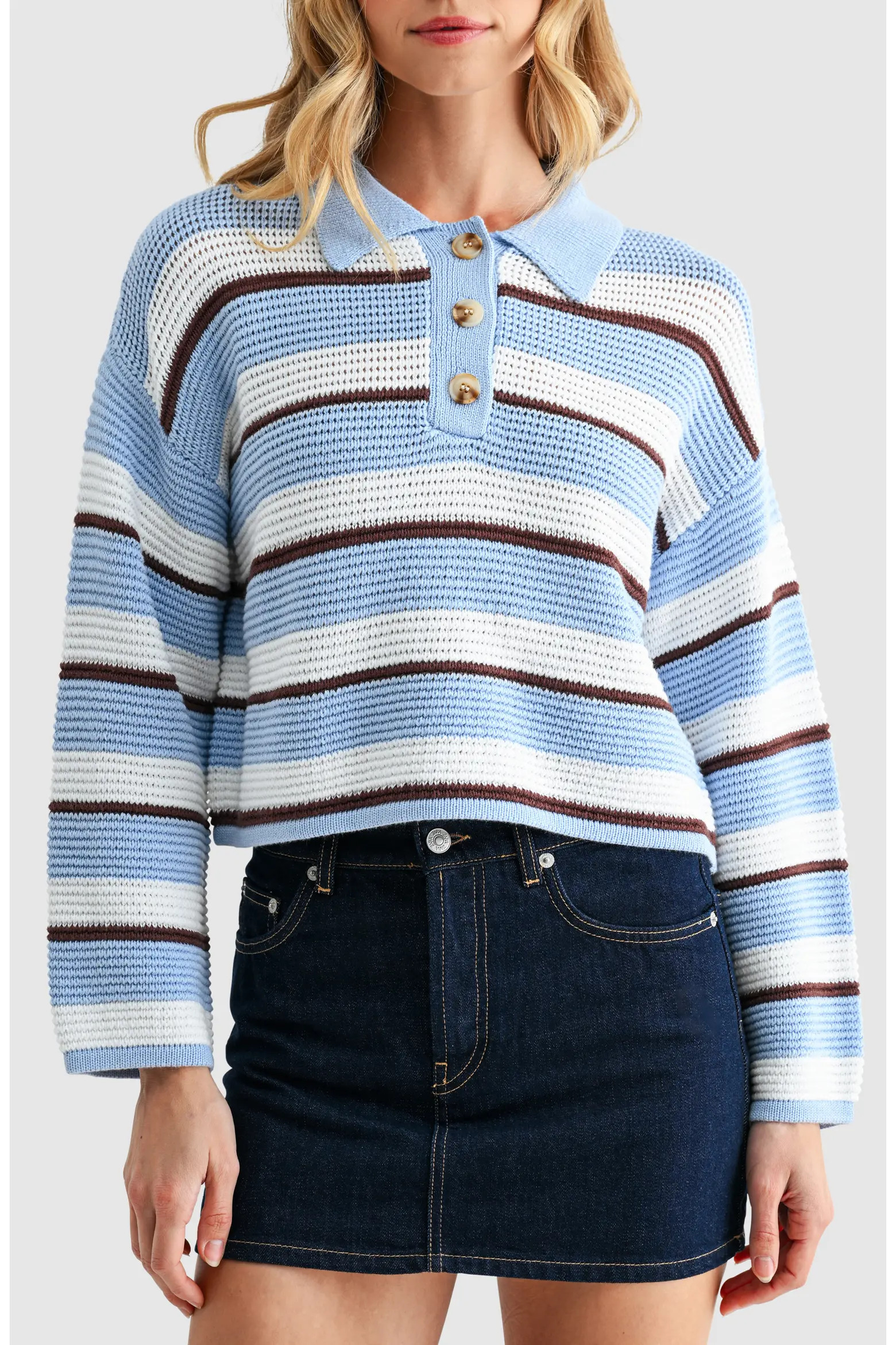 Striped Polo Sweater (Women) | Nordstromrack | Nordstrom Rack