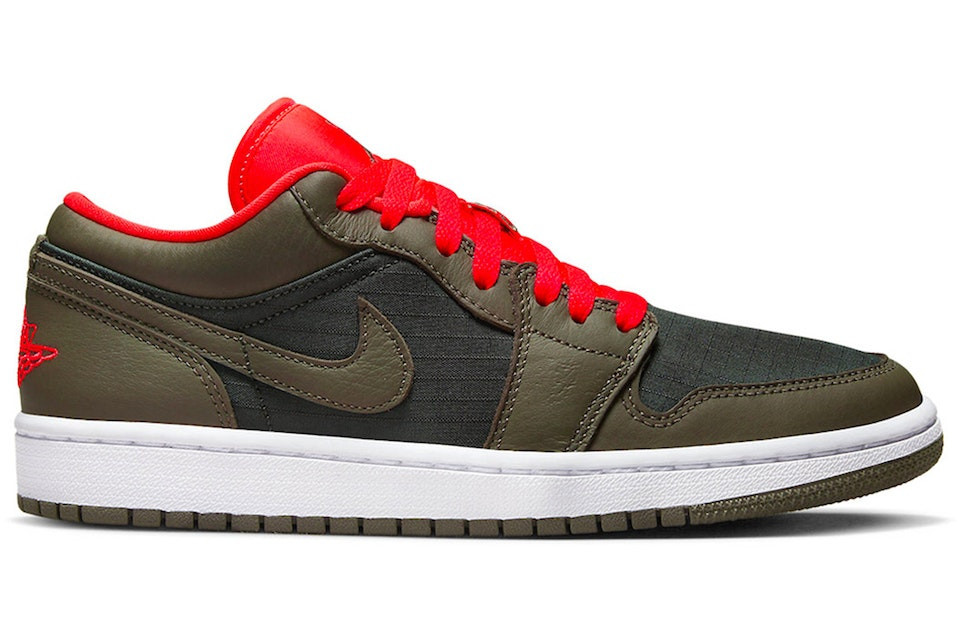 Jordan 1 Low SENewsprint Olive Grey (W) | StockX