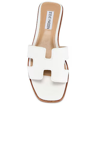Hadyn Sandal in White Leather | Revolve Clothing (Global)