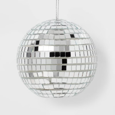 Mirrored Ball Light-up Christmas Tree Ornament Silver - Wondershop™ | Target