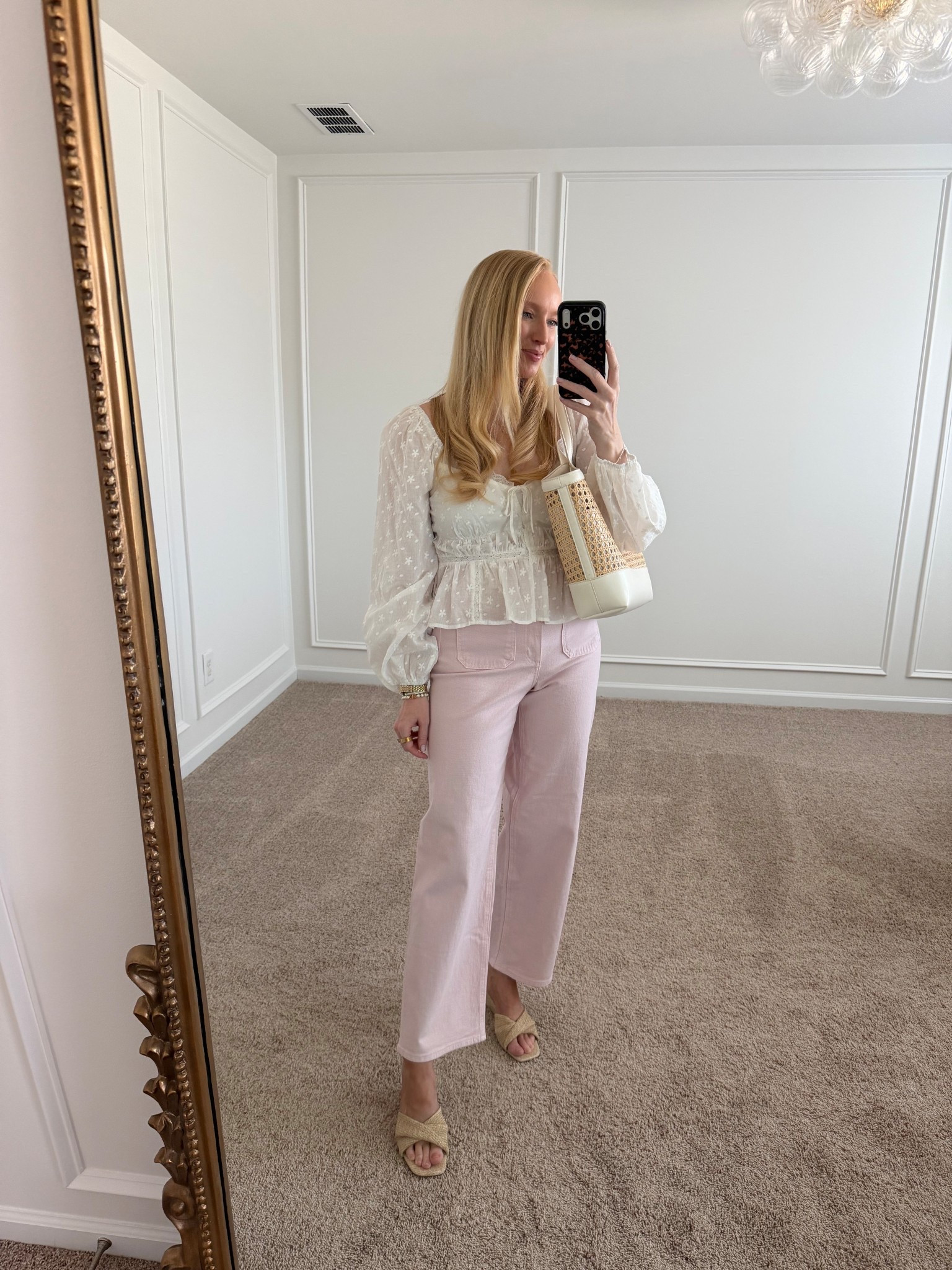 Found the cutest blush pink jeans and they’re only $35! I’m wearing my normal size 4. Would also work great in a business casual work wardrobe for spring. 

Winter to spring outfit // affordable jeans // white blouse // target outfit 

#LTKSeasonal #LTKValentine #LTKWorkwear