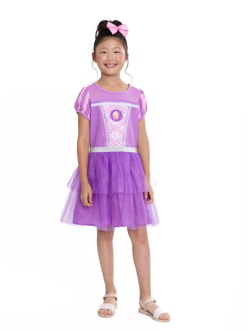 Disney's Rapunzel Girls Princess Cosplay Dress, Sizes 4-16 | Walmart (US)