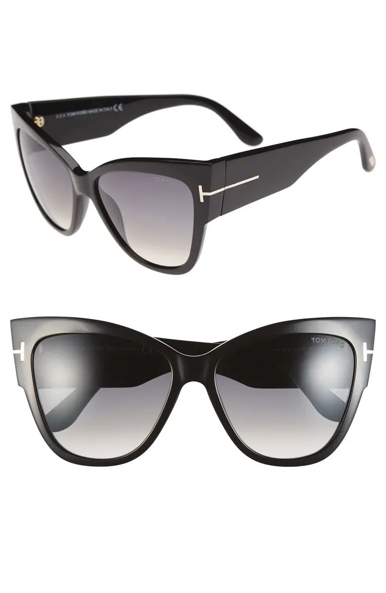Tom Ford Anoushka 57mm Gradient Cat Eye Sunglasses | Nordstrom