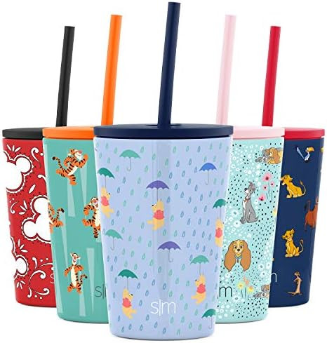 Simple Modern Disney Water Bottle for Kids Reusable Cup with Straw Sippy Lid Insulated Stainless ... | Amazon (US)