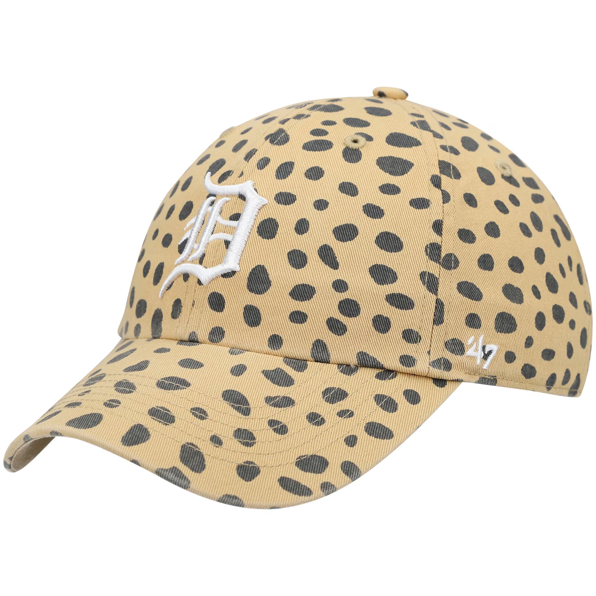 Women's Detroit Tigers '47 Tan Cheetah Clean Up Adjustable Hat | MLB Shop