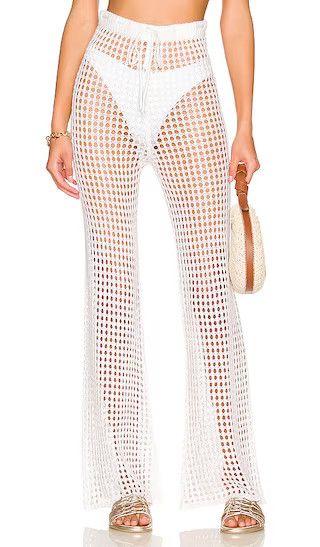 Elektra Crochet Pant in White | Revolve Clothing (Global)