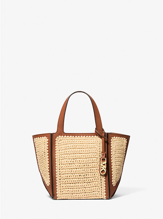 Jordi Small Hand-Crocheted and Leather Tote Bag | Michael Kors US