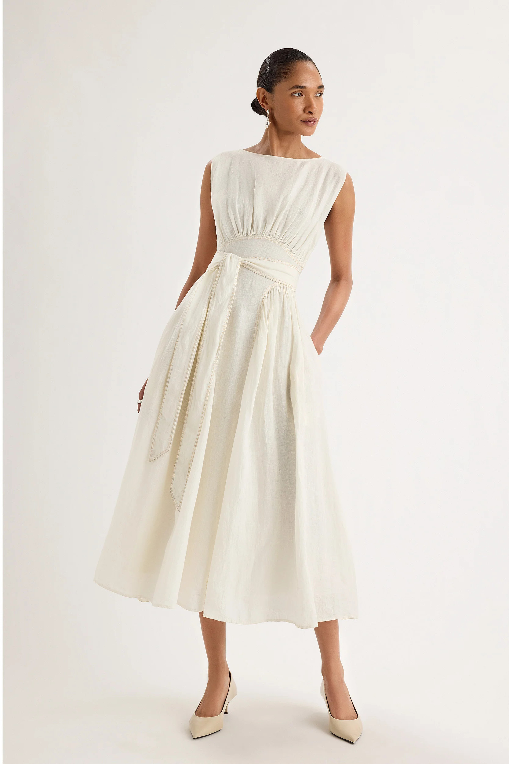 Verena Dress in Dune | Merlette NYC