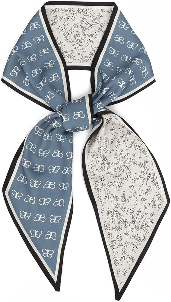 vimate Hair Scarf for Women Fashion Satin Silky Feeling Neck Scarf Bag Purse Scarf for Handbag Ha... | Amazon (US)