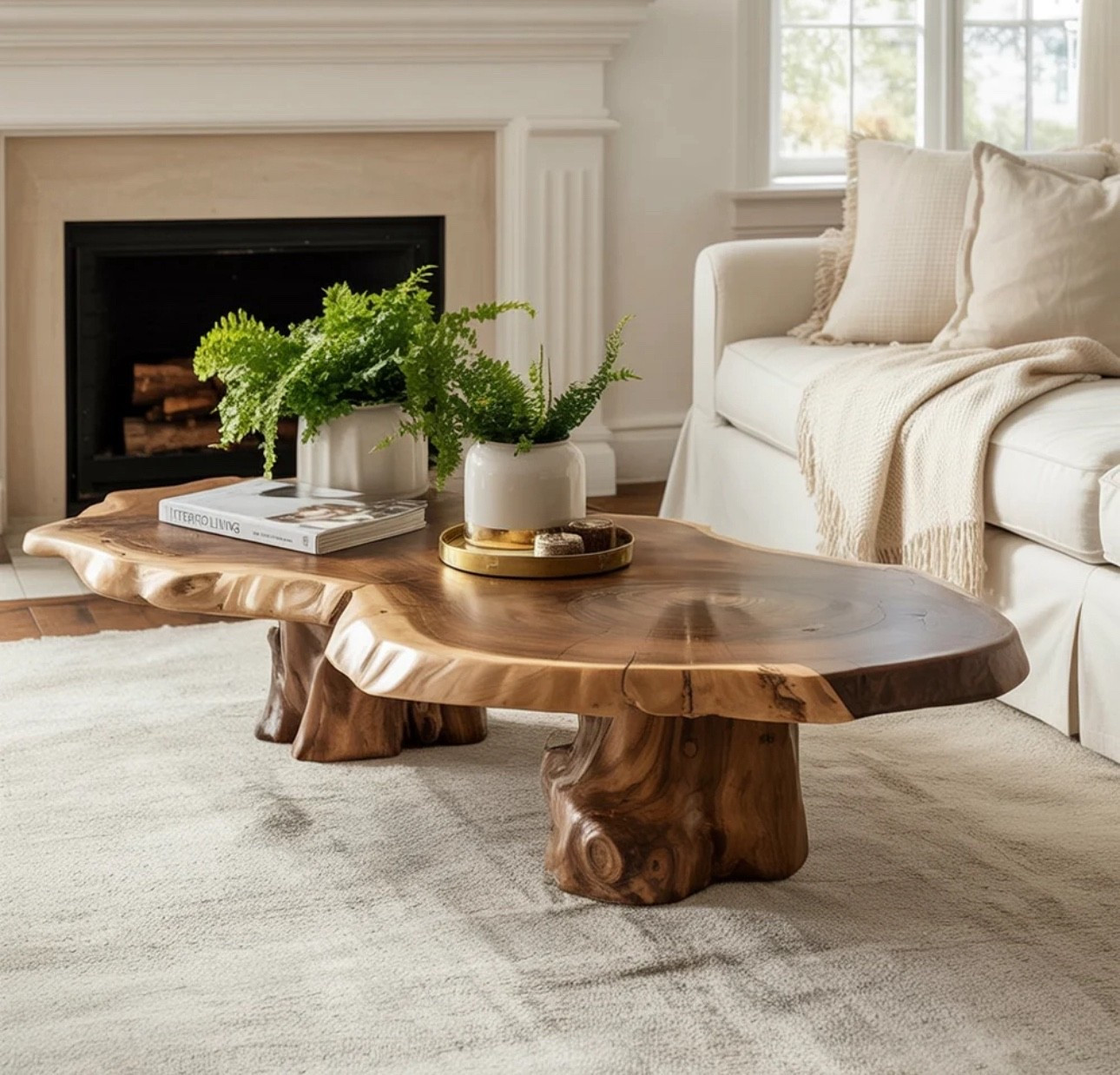 Handmade Live Edge Coffee Table – Rustic Solid Wood Slab for Modern Farmhouse Decor. #ltkfurniture

#LTKHome #LTKSaleAlert