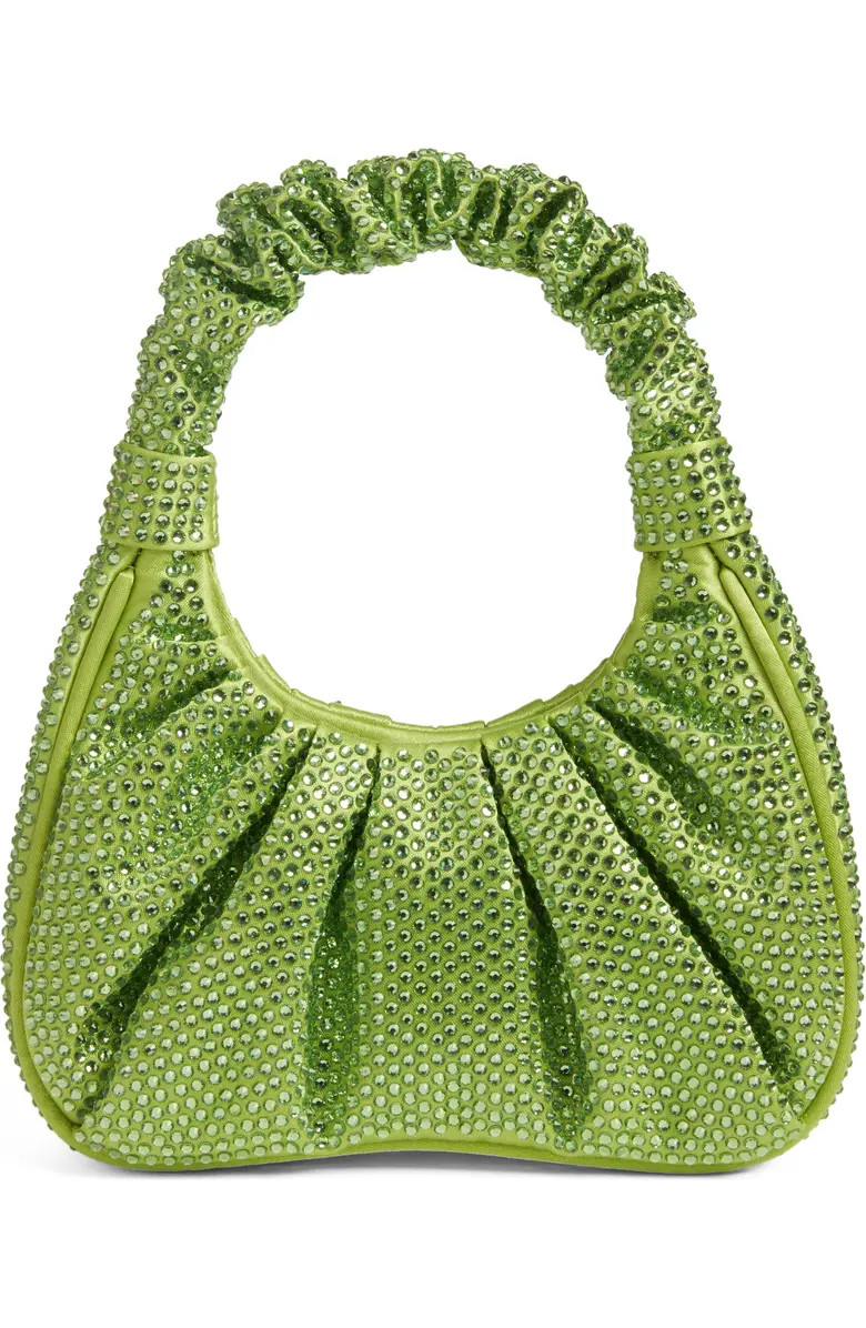 Gabbi Rhinestone Ruched Hobo | Nordstrom