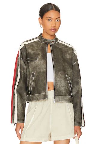 superdown Mandi Faux Leather Moto Jacket in Grey from Revolve.com | Revolve Clothing (Global)