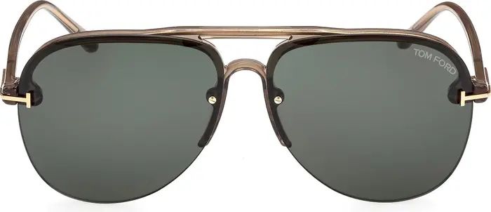 TOM FORD Terry 62mm Oversize Aviator Sunglasses | Nordstrom | Nordstrom