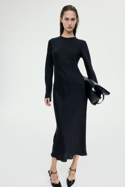 Long-sleeved Midi Dress | H&M (US + CA)