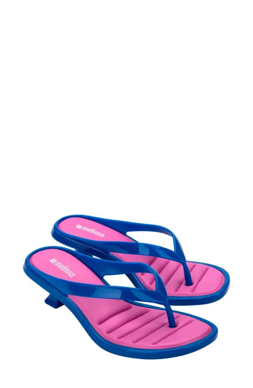 Melissa Kitten Heel Flip Flop in Blue/lilac at Nordstrom, Size 9 | Nordstrom