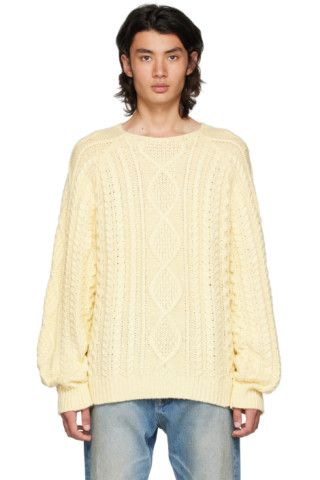 Yellow Raglan Sweater | SSENSE