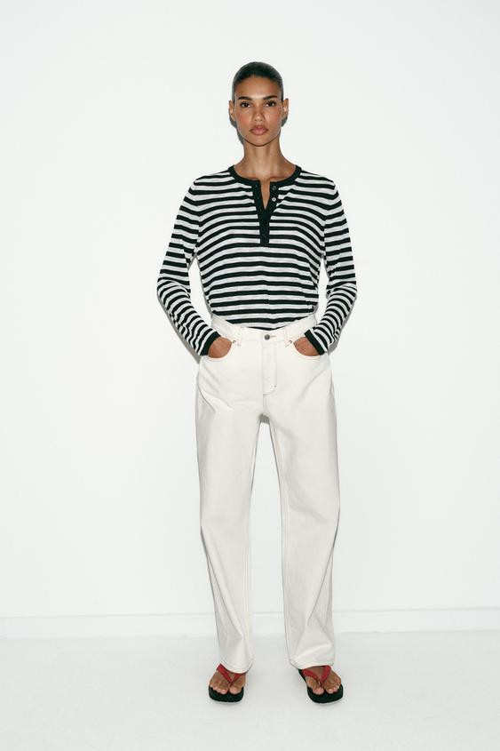 Z1975 HIGH WAIST STRAIGHT LONG LENGTH JEANS | Zara US