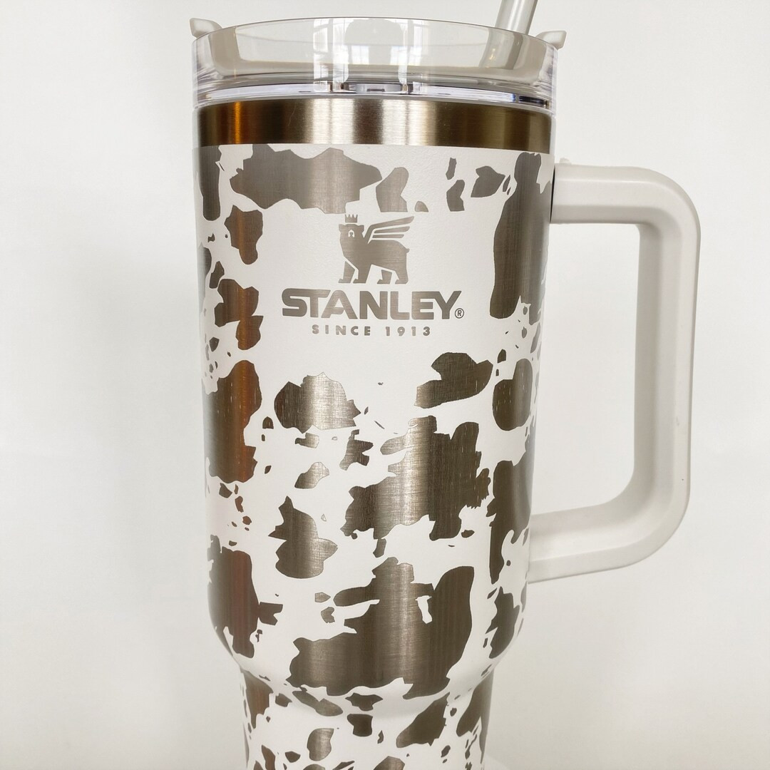 Cow Print Engraved Stanley Adventure Quencher 40oz tumbler | Etsy (US)