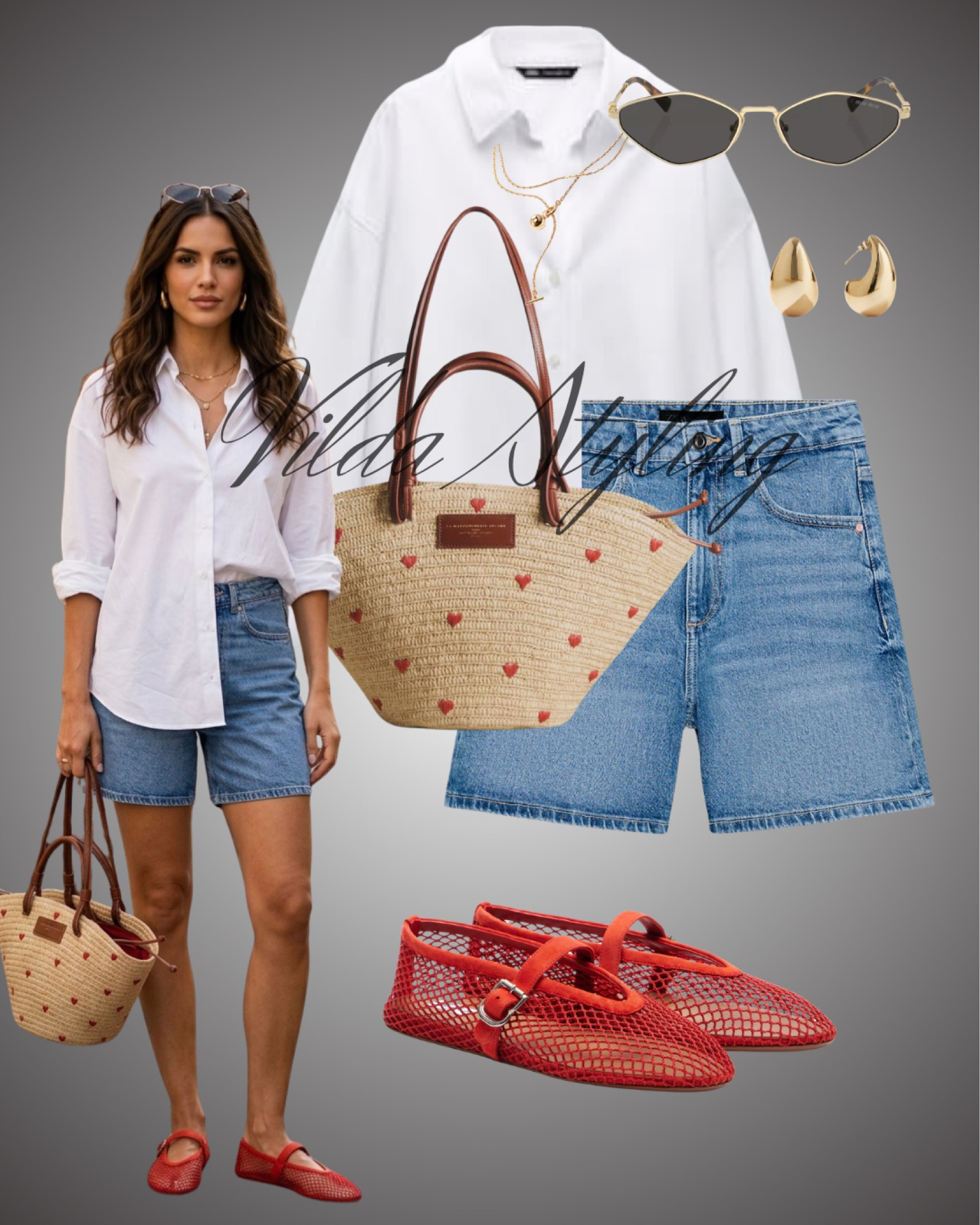 Crisp white, classic denim, and a pop of red ✨Effortlessly chic with playful details-your go-to look for sunny days and coffee runs🤍


#LTKsummer #LTKstyletip #LTKspring