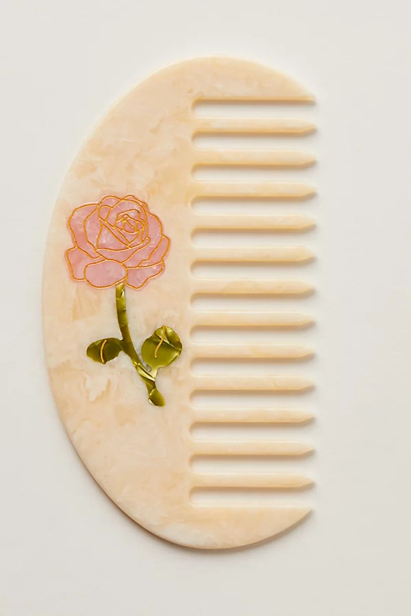 Solar Eclipse Hand-Painted Gua Sha Treatment Hair Comb | Free People (Global - UK&FR Excluded)