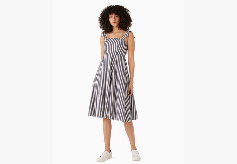 Basket Stripe Fit-and-flare Dress | Kate Spade Outlet