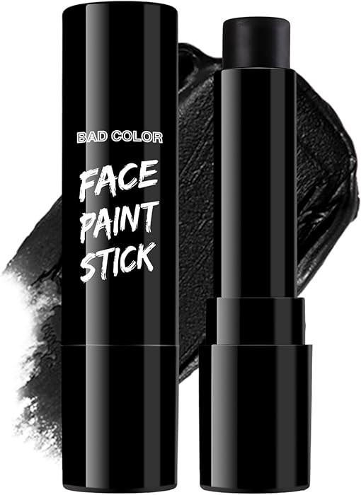 BADCOLOR Black Cream-Blendable Face Body Paint Stick for Adults Children Eye Black Softball Footb... | Amazon (US)