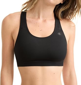 Champion Women's Sports Bra, High-Impact Compression, Moisture-Wicking Fabric | Amazon (US)