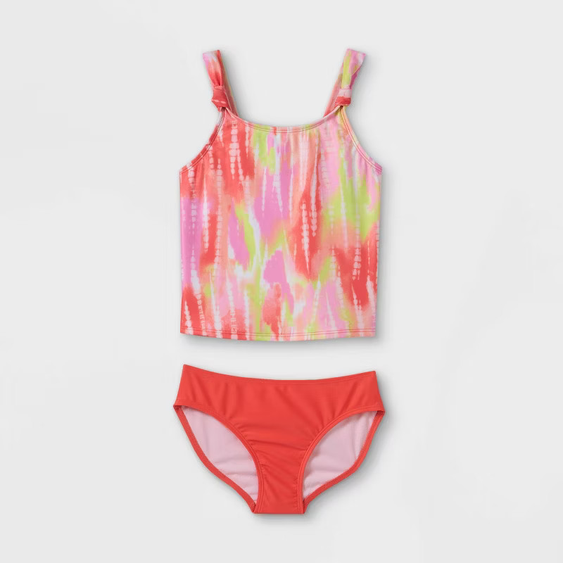 Girls' Tie-Dye Print Tankini Set- Cat & Jack™ | Target
