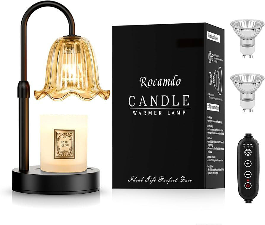 Candle Warmer Lamp with Timer, Birthday for Women Mom, House Warming Gifts Modern Farmhouse Home ... | Amazon (US)