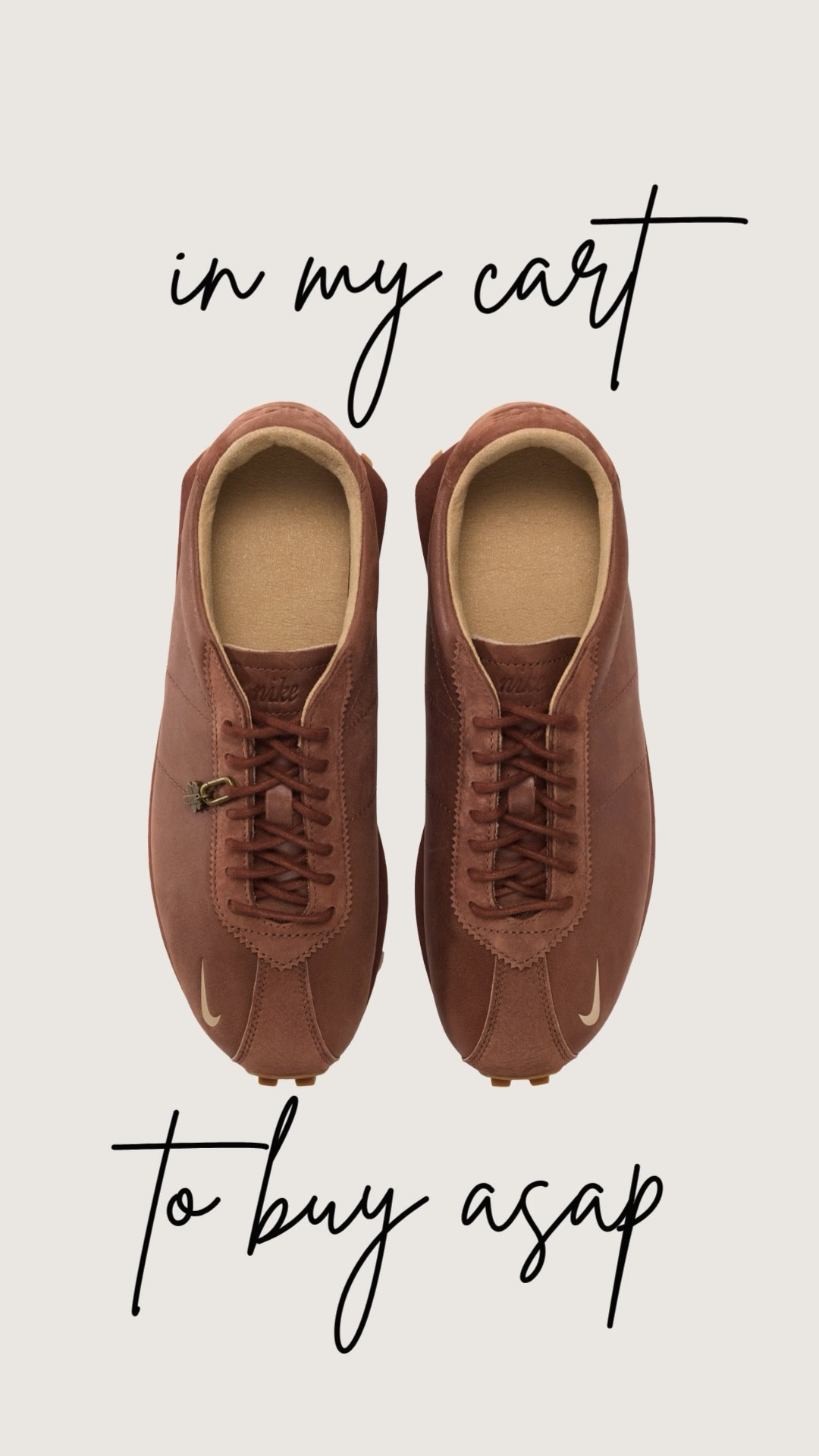 Nike X Aritzia
I can’t believe Nike partnered with Aritzia! This is the collab we have been needing. Make sure to check them out because these classic sneakers will sell out. Nike, Nike shoes, Aritzia, tending shoes, shoe charms  

#LTKShoeCrush #LTKStyleTip