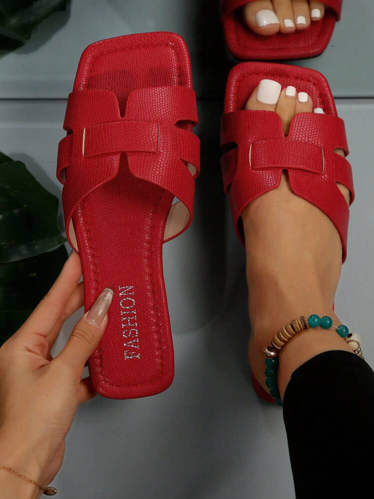 Ladies' Casual Summer Comfortable & Fashionable Flat Sandals | SHEIN
