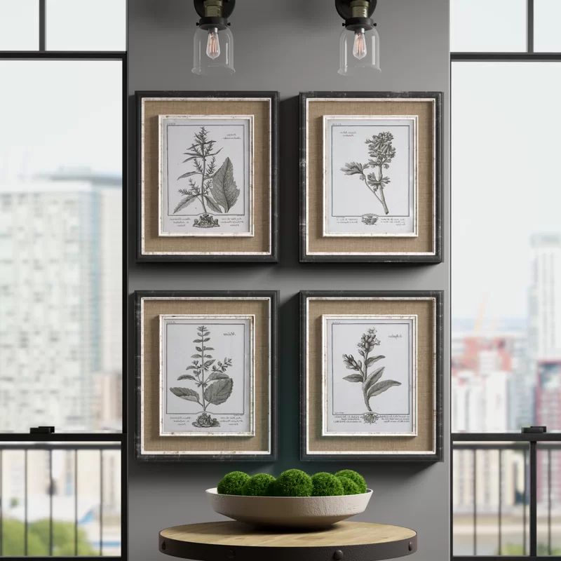 Ladouceur - 4 Piece Picture Frame Drawing Print | Wayfair North America