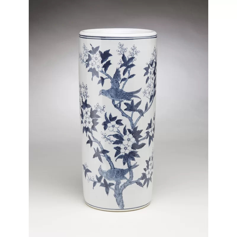 Skyller 8'' Wide Freestanding Umbrella Stand in Light Grayish White | Wayfair North America