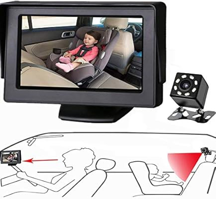Itomoro Baby Car Mirror, View Infant in Rear Facing Seat with Wide Crystal Clear View,Camera Aime... | Amazon (US)