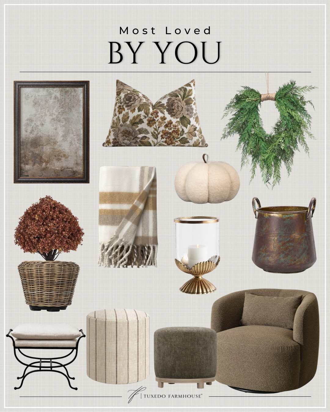 Your most-loved home finds this week! 🤎 A beautiful mix of cozy textures, warm neutrals, vintage-inspired accents and seasonal favorites that transition so nicely from fall into the holidays. I can see why these were your favorites! #LTKHome #LTKStyleTip #LTKSeasonal #HomeDecor #CozyHome #FallDecor #HolidayDecor #HomeFavorites 

 #LTKSeasonal #LTKHome #LTKSaleAlert