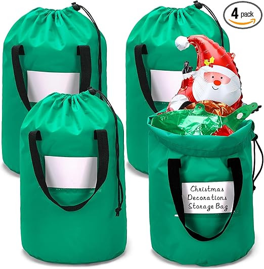 JULMELON 4 Pcs 21x14 Inch Christmas Inflatable Decorations Storage Bag, Tear Proof Christmas Deco... | Amazon (US)