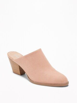 Faux-Suede Mule Booties for Women | Old Navy US