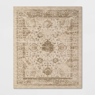 10'x12' Ombre Design Vintage Tufted Distressed Area Rug Tan - Threshold™ | Target