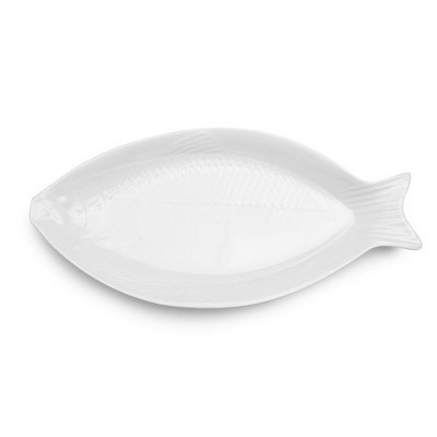 Q Home | White 23" x 11" Melamine Fish Serving Platter | Target