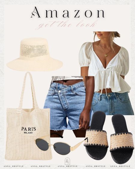 Summer outfit, summer accessories, crochet bag, straw sandals, straw bucket hat

#LTKfindsunder100 #LTKfindsunder50