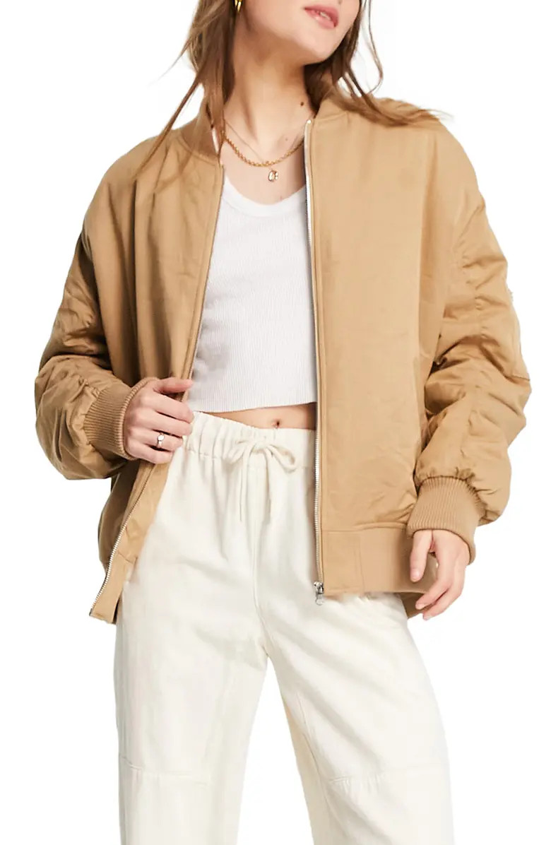 Topshop Oversize Bomber Jacket | Nordstrom | Nordstrom