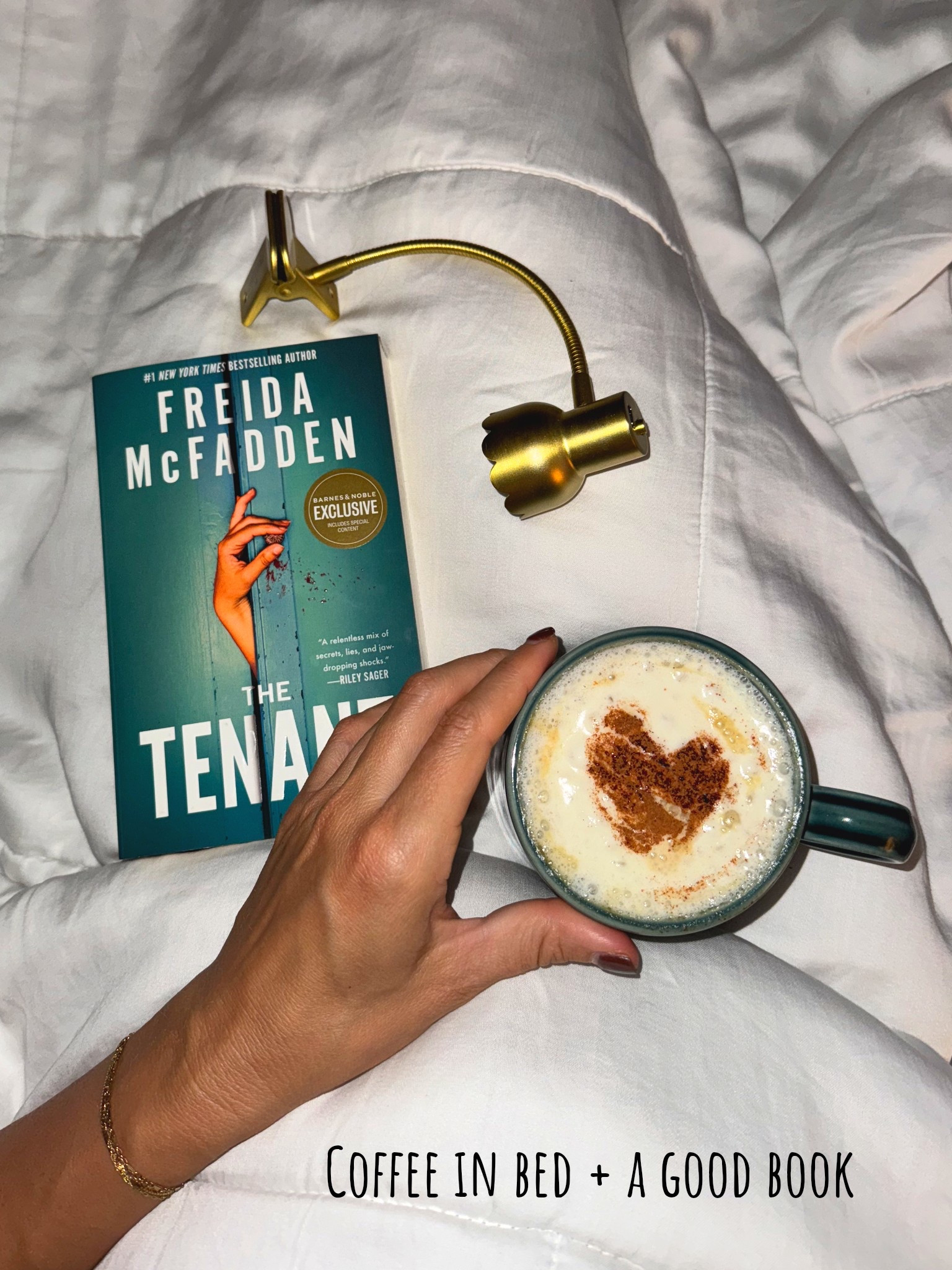 Saturday morning aesthetic ☕️

When you’re up before the sun and want to enjoy your coffee in bed, but NEED to find out what happens in the next chapter 📖

#booklight #scallopedlight #rechargeablelight #bookworm #bookaccessories #cliponlight #bookaesthetic #goldbooklight #cutebookfinds #bookish #booklover #booklovergift 

#LTKGiftGuide #LTKFindsUnder50 #LTKHome